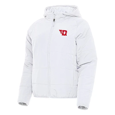 Women's Antigua Dayton Flyers Universe Full-Zip Puffer Jacket