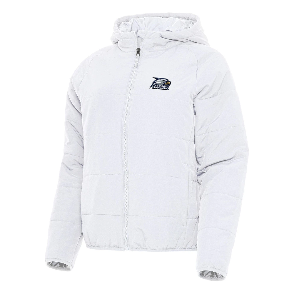 Women's Antigua Georgia Southern Eagles Universe Full-Zip Puffer Jacket