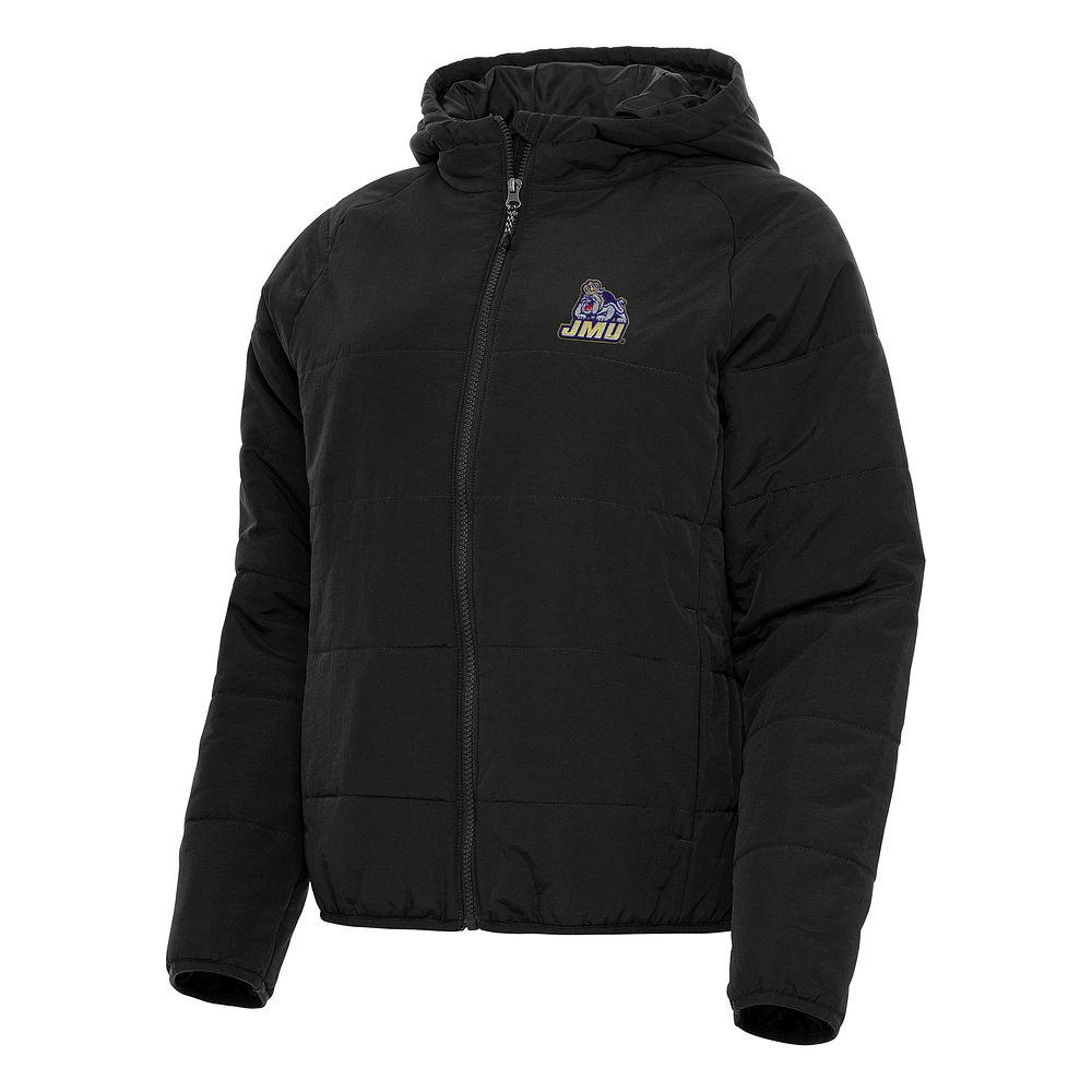 Women's Antigua James Madison Dukes Universe Full-Zip Puffer Jacket