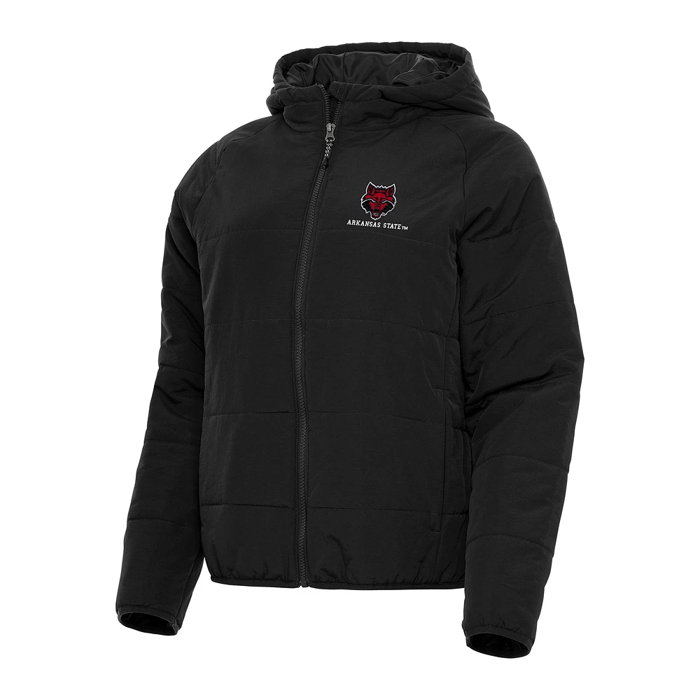 Women's Antigua Arkansas State Red Wolves Universe Full-Zip Puffer Jacket