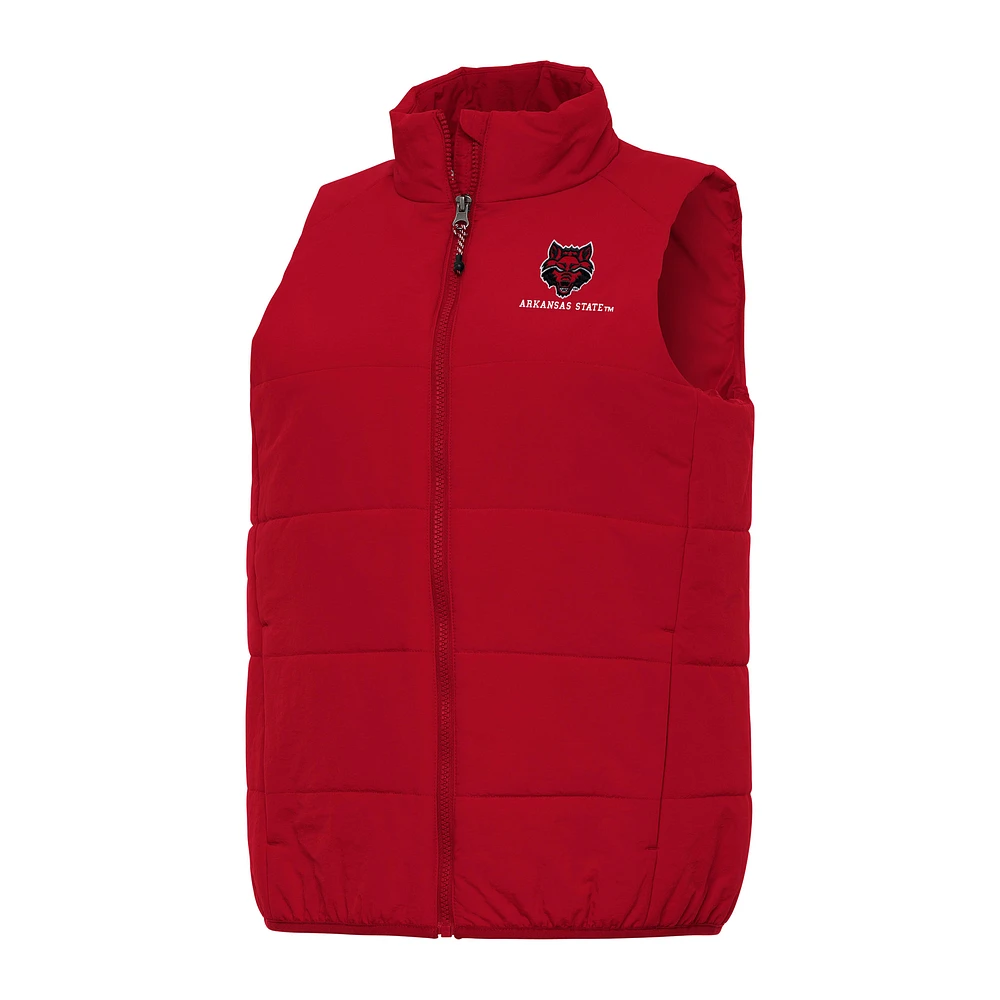 Women's Antigua Red Arkansas State Red Wolves Experience Full-Zip Vest