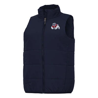 Women's Antigua Navy Fresno State Bulldogs Experience Full-Zip Vest
