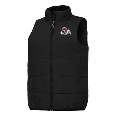 Women's Antigua Black Fresno State Bulldogs Experience Full-Zip Vest