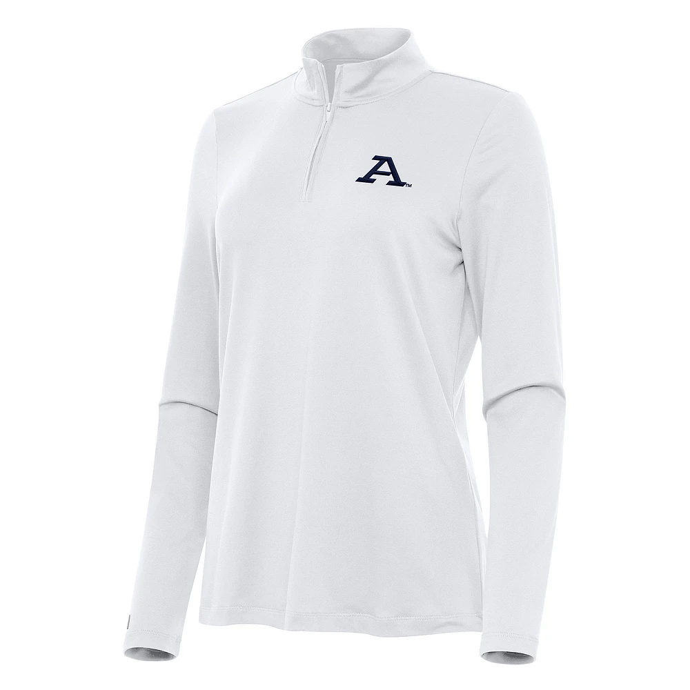 Women's Antigua Akron Zips Reprocess Quarter-Zip Top