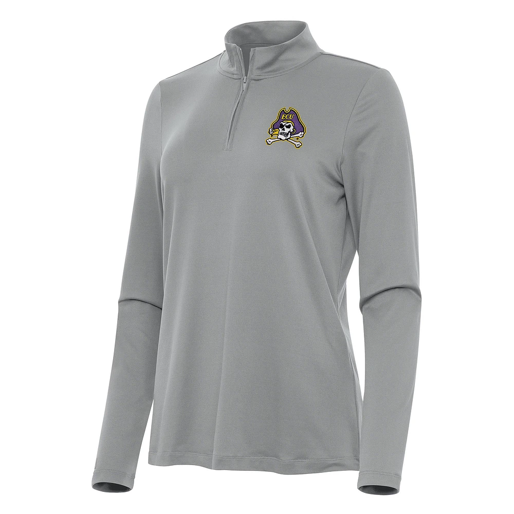Women's Antigua ECU Pirates Reprocess Quarter-Zip Top