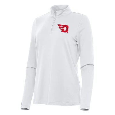 Women's Antigua Dayton Flyers Reprocess Quarter-Zip Top