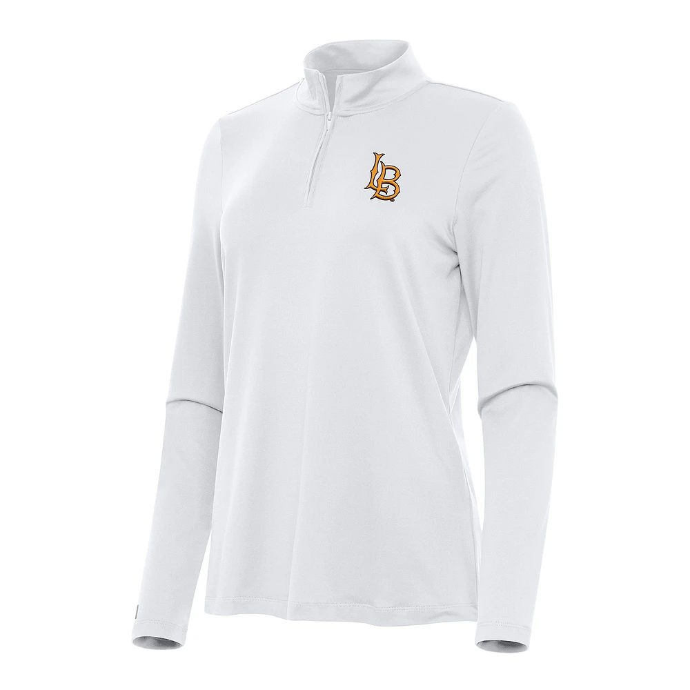 Women's Antigua Cal State Long Beach The Reprocess Quarter-Zip Top