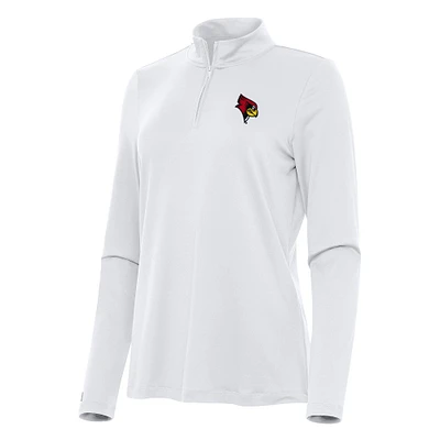 Women's Antigua Illinois State Redbirds Reprocess Quarter-Zip Top