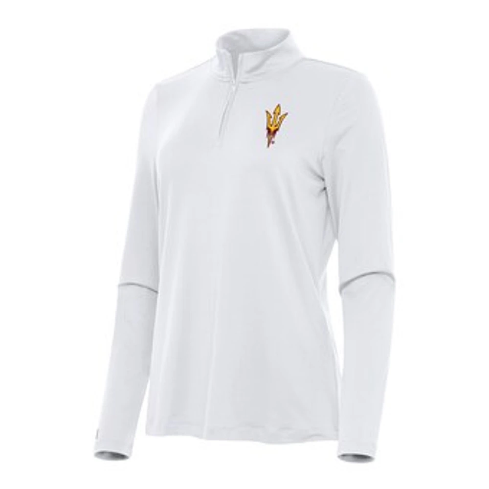 Women's Antigua Arizona State Sun Devils Reprocess Quarter-Zip Top