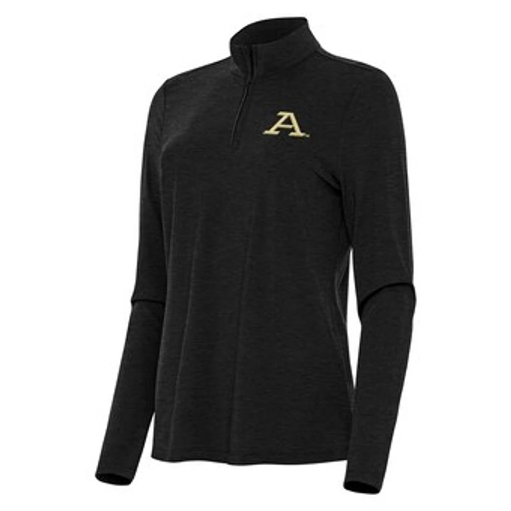 Women's Antigua Heather Akron Zips Bright Quarter-Zip Top
