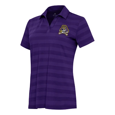 Women's Antigua Purple ECU Pirates Tunnel Polo