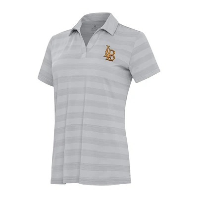 Women's Antigua Gray Cal State Long Beach The Tunnel Polo