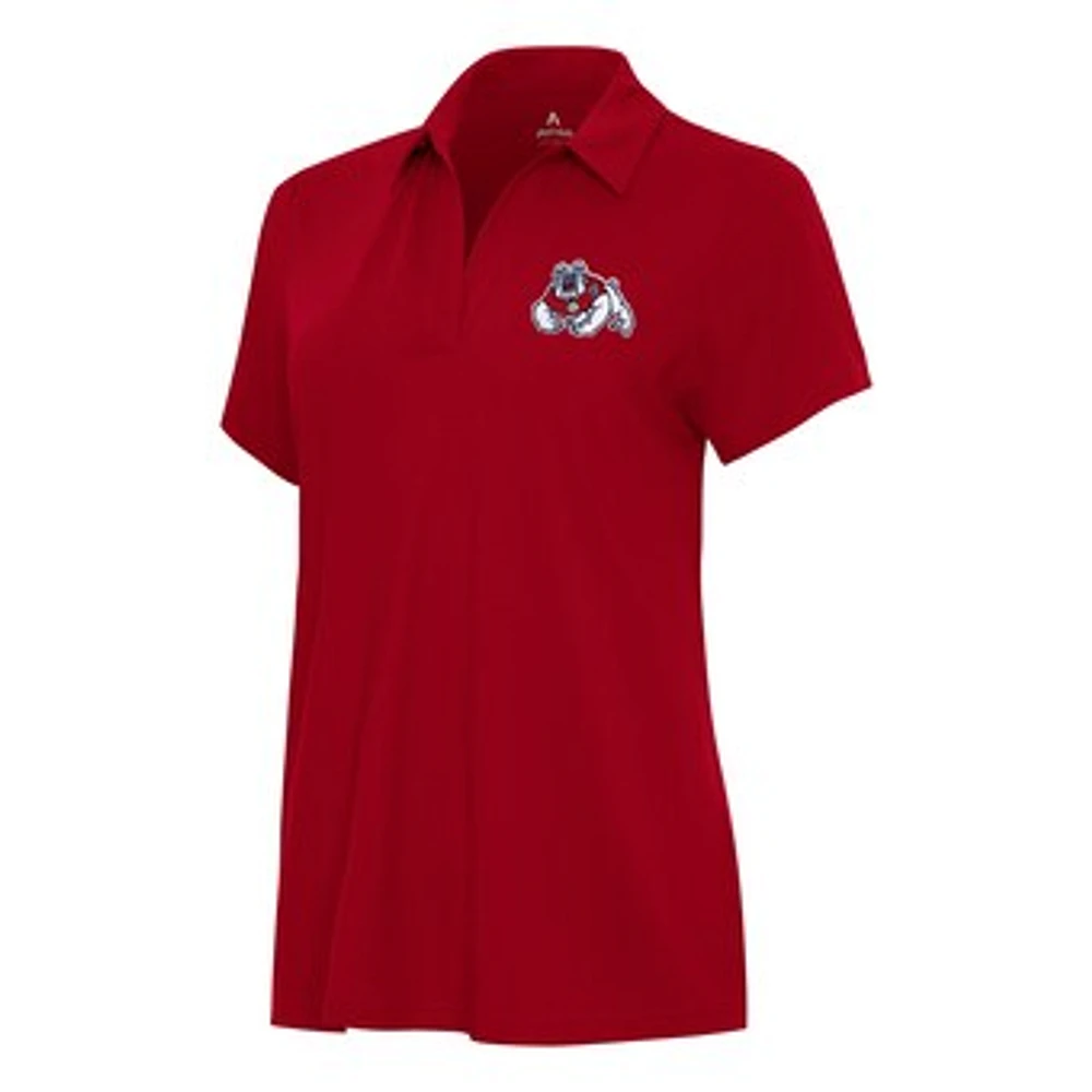 Women's Antigua Red Fresno State Bulldogs Era Polo