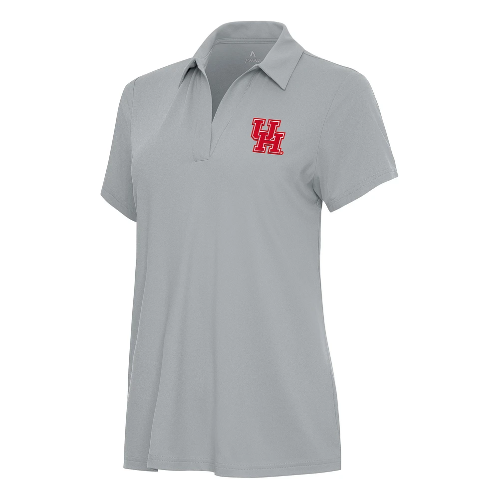 Women's Antigua Gray Houston Cougars Era Polo