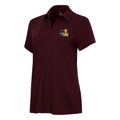 Women's Antigua Maroon Loyola Chicago Ramblers Era Polo