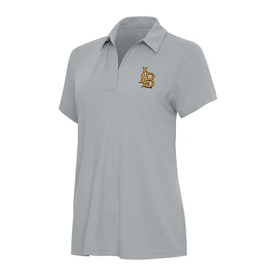 Women's Antigua Gray Cal State Long Beach The Era Polo