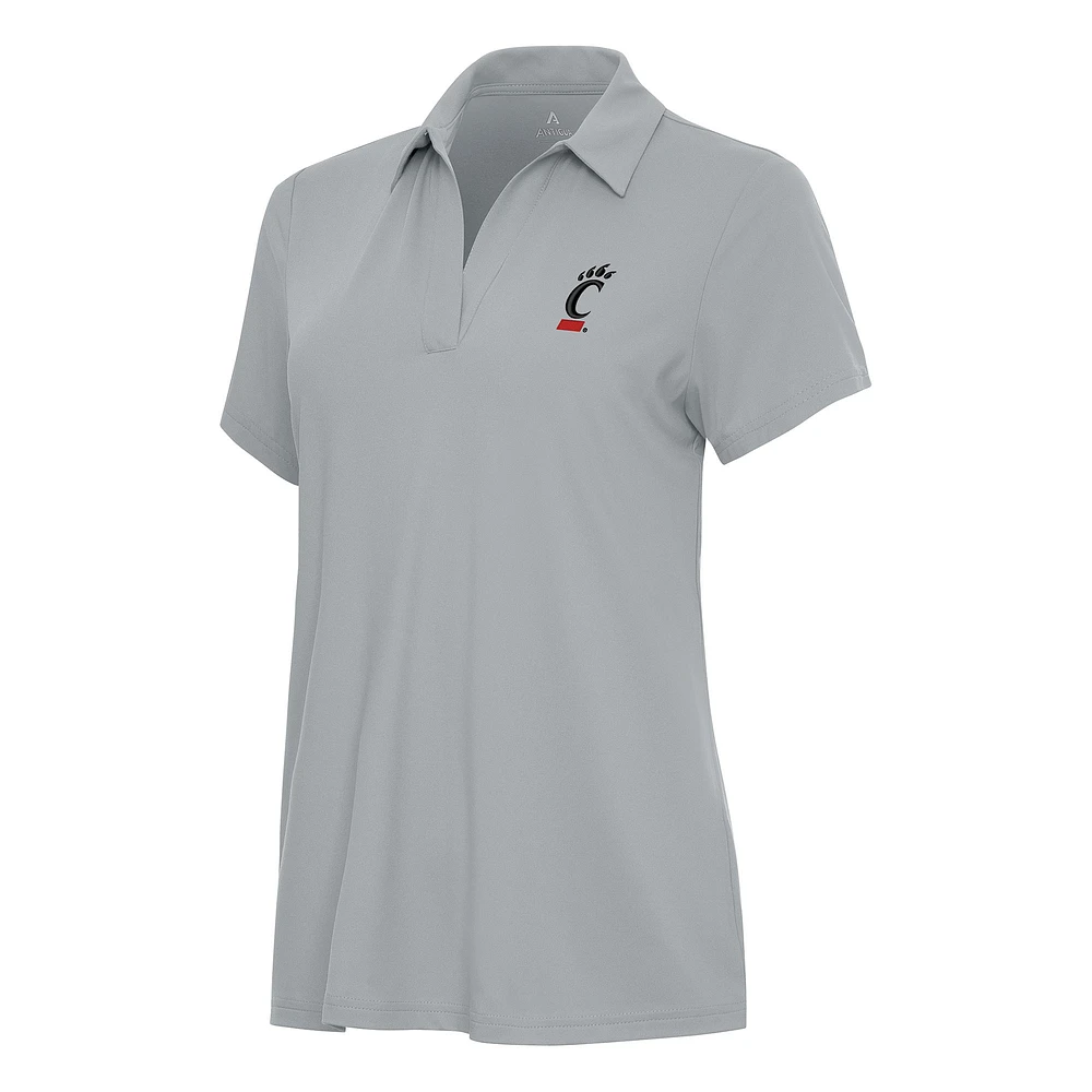 Women's Antigua Gray Cincinnati Bearcats Era Polo