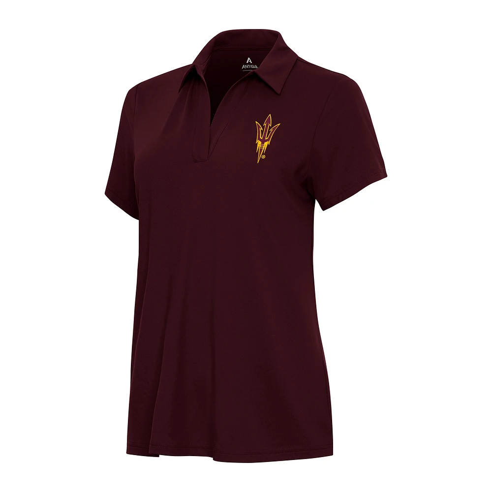Women's Antigua Maroon Arizona State Sun Devils Era Polo