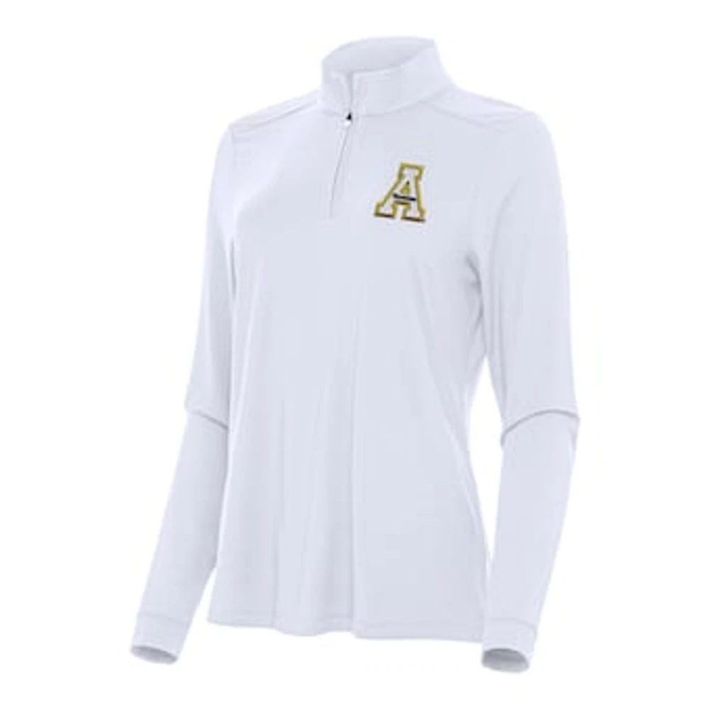 Women's Antigua Appalachian State Mountaineers Intent Quarter-Zip Top