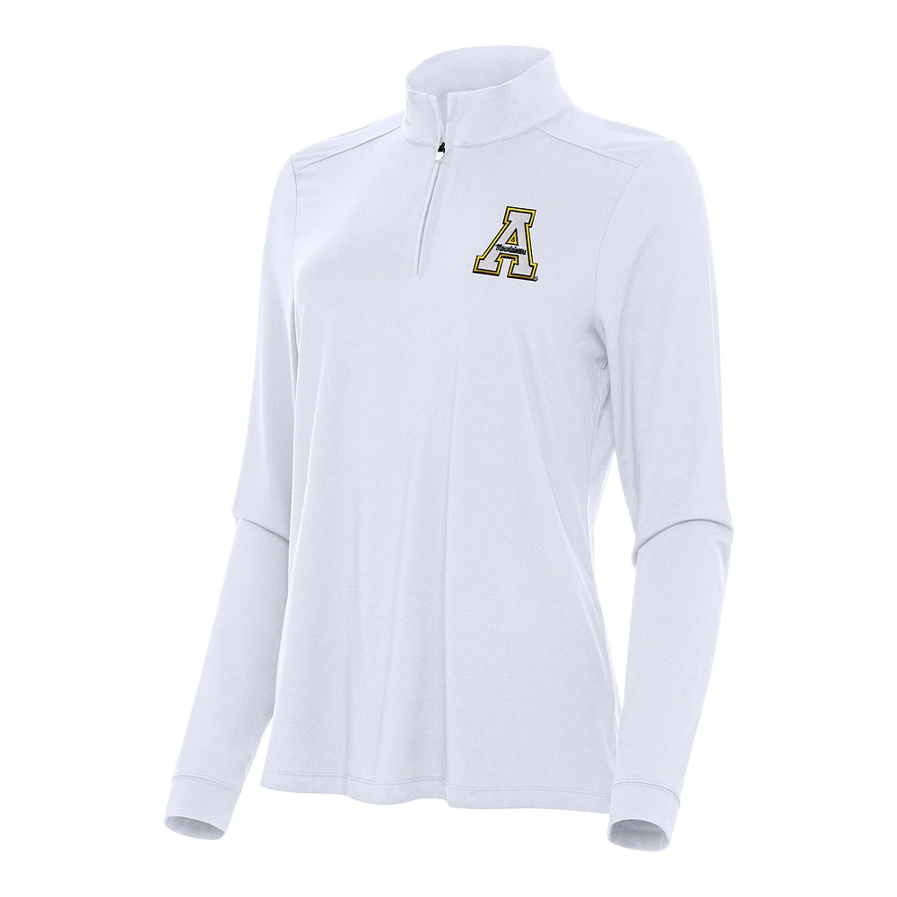 Women's Antigua Appalachian State Mountaineers Intent Quarter-Zip Top