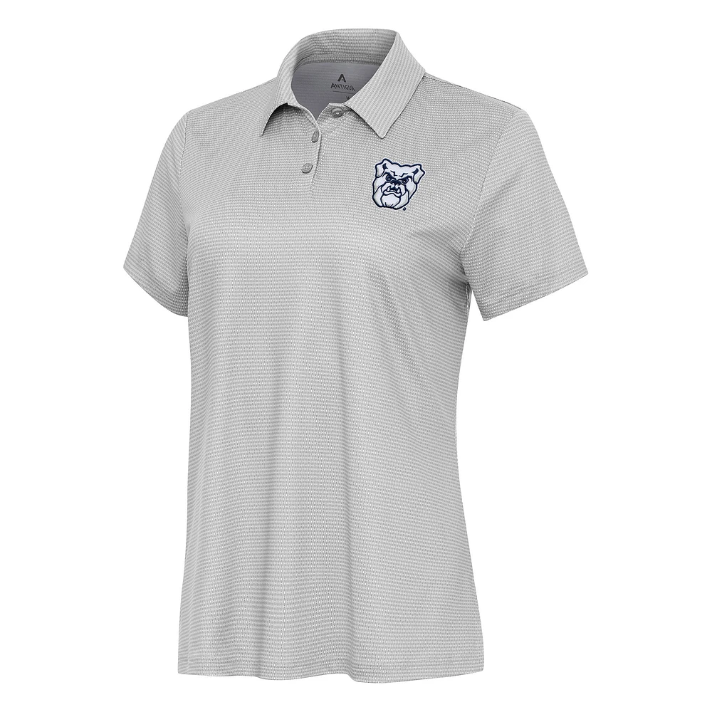Women's Antigua White/Gray Butler Bulldogs Rings Polo