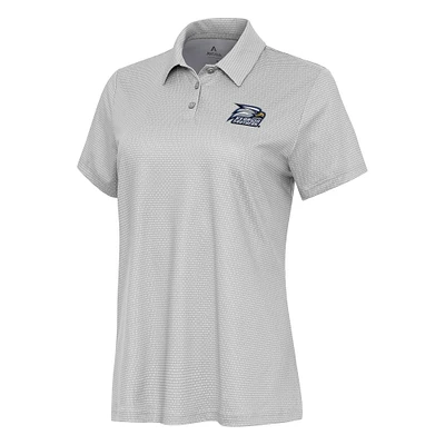 Women's Antigua  White/Gray Georgia Southern Eagles Rings Polo