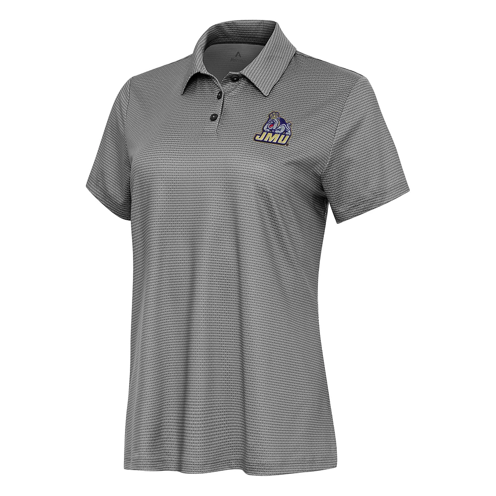 Women's Antigua White/ James Madison Dukes Rings Polo