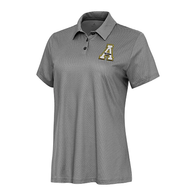 Women's Antigua White/Black Appalachian State Mountaineers Rings Polo