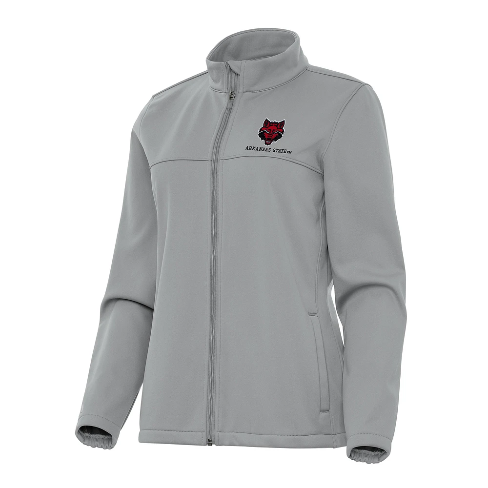 Women's Antigua Arkansas State Red Wolves Links 2 Full-Zip Golf Jacket