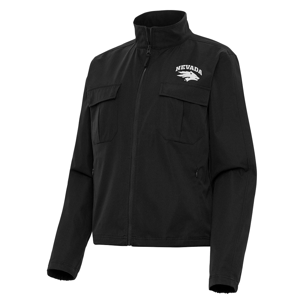 Women's Antigua Nevada Wolf Pack Even Par Full-Zip Jacket