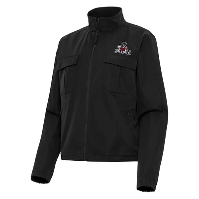 Women's Antigua New Mexico State Aggies Even Par Full-Zip Jacket