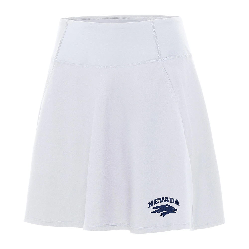 Women's Antigua White Nevada Wolf Pack Chip Skort