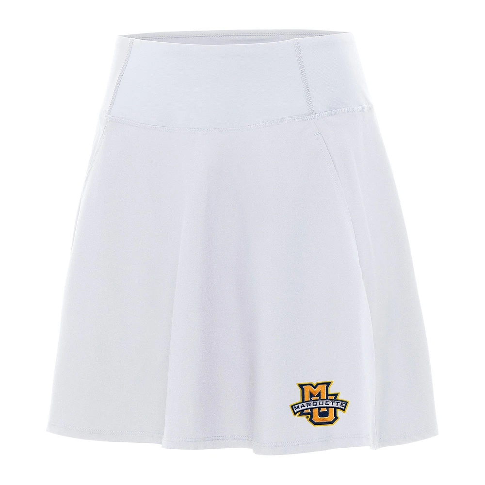 Women's Antigua White Marquette Golden Eagles Chip Skort