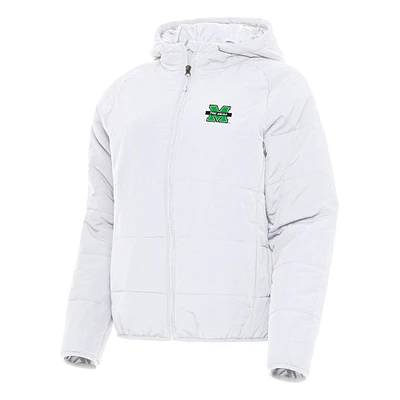 Women's Antigua Marshall Thundering Herd Universe Full-Zip Puffer Jacket