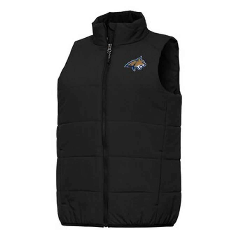 Women's Antigua Black Montana State Bobcats Experience Full-Zip Vest