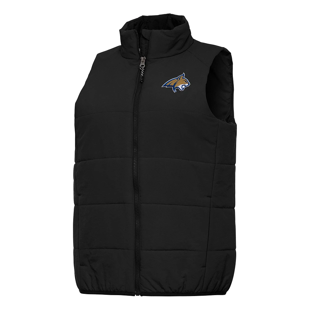 Women's Antigua Black Montana State Bobcats Experience Full-Zip Vest