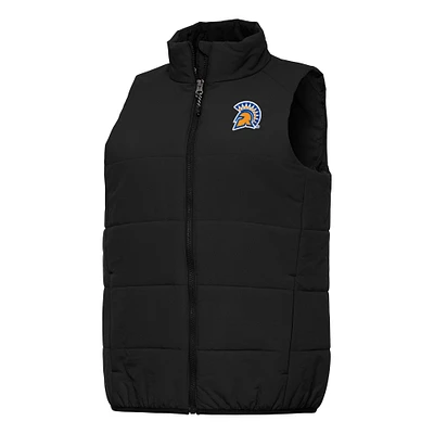 Women's Antigua Black San Jose State Spartans Experience Full-Zip Vest