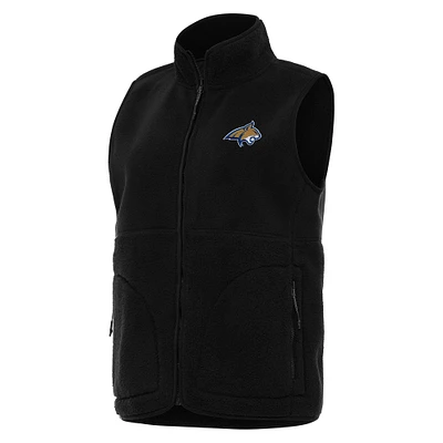 Women's Antigua Montana State Bobcats Nostalgic Full-Zip Vest