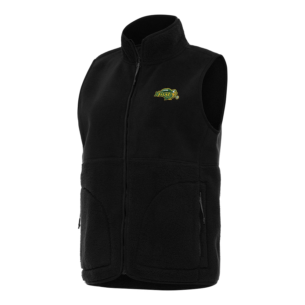 Women's Antigua NDSU Bison Nostalgic Full-Zip Vest