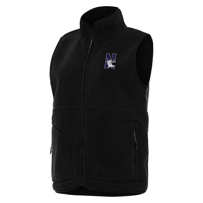 Women's Antigua Northwestern Wildcats Nostalgic Full-Zip Vest