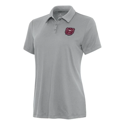 Women's Antigua Gray Missouri State University Bears Reprocess Polo