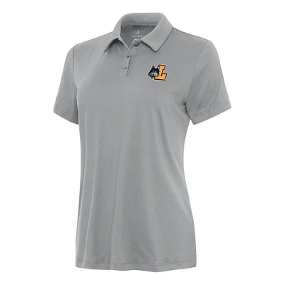 Women's Antigua Gray Loyola Chicago Ramblers Reprocess Polo