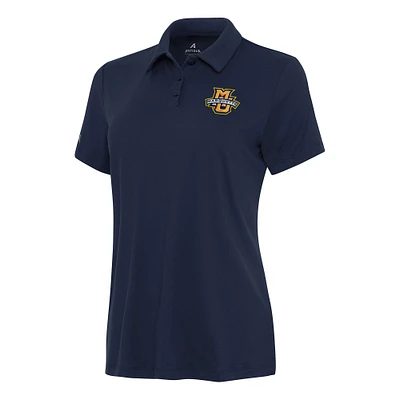 Women's Antigua Navy Marquette Golden Eagles Reprocess Polo