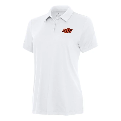 Women's Antigua White Oklahoma State Cowboys Reprocess Polo