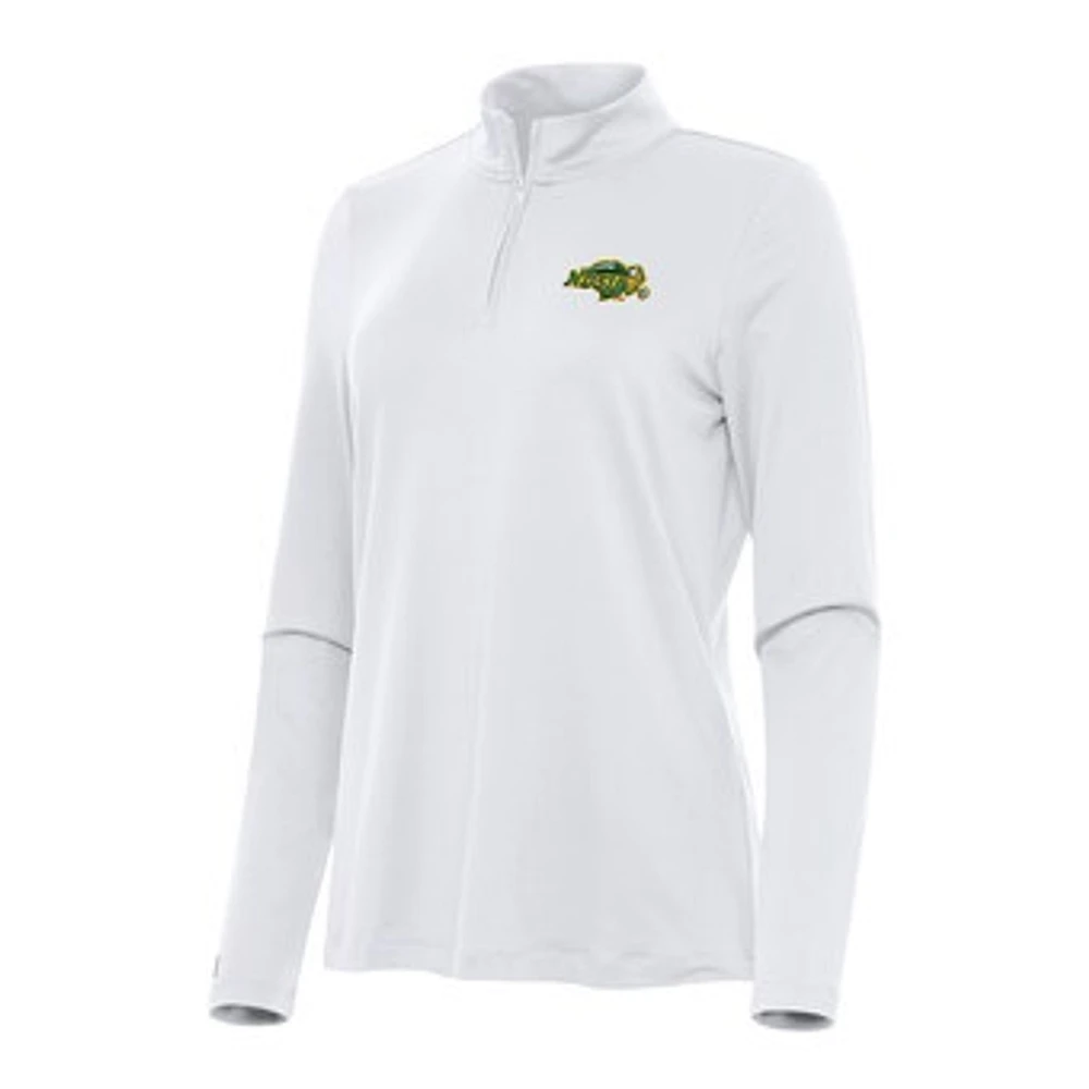 Women's Antigua NDSU Bison Reprocess Quarter-Zip Top