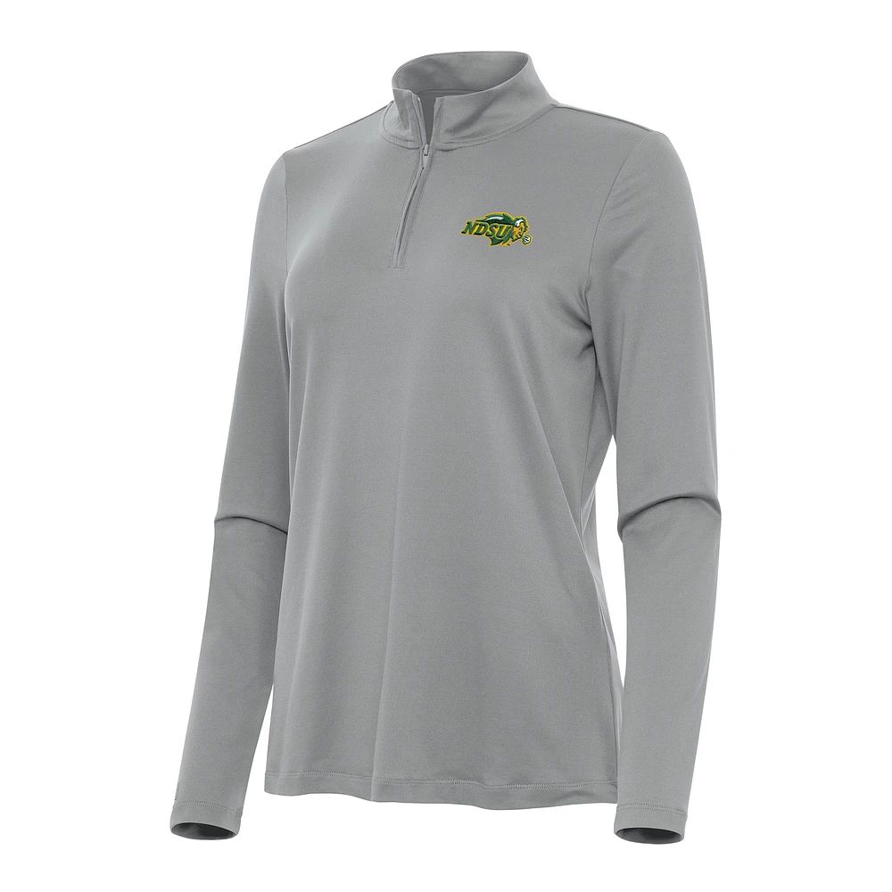 Women's Antigua NDSU Bison Reprocess Quarter-Zip Top