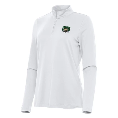Women's Antigua Ohio Bobcats Reprocess Quarter-Zip Top