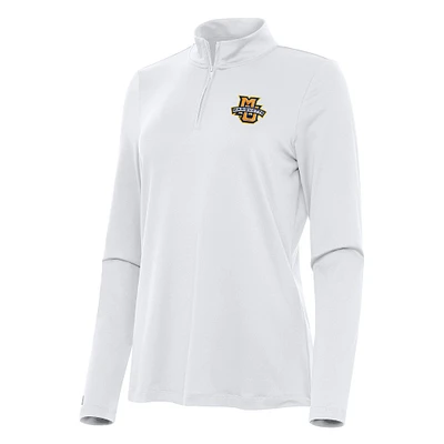 Women's Antigua Marquette Golden Eagles Reprocess Quarter-Zip Top