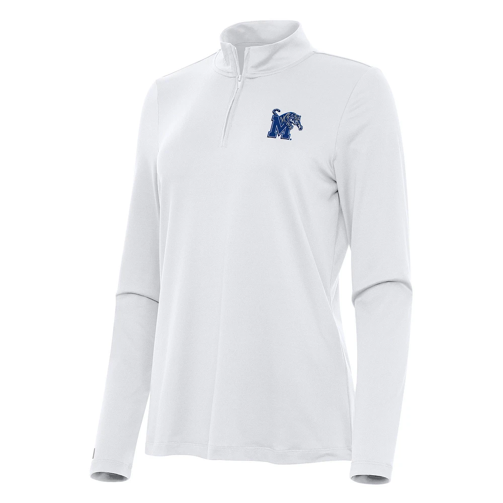 Women's Antigua Memphis Tigers Reprocess Quarter-Zip Top