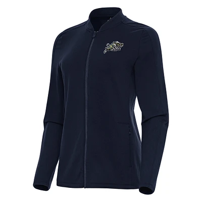 Women's Antigua Navy Midshipmen Continual Full-Zip Jacket
